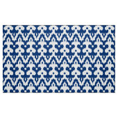 Marokkaans Ikat Damask Pattern, Cobalt Blue en Whi Stof (Fat Quarter)