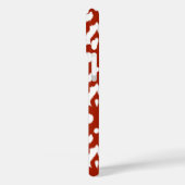Marokkaans Ikat Damask Pattern, Deep Red en White Case-Mate iPhone Case (Achterkant / Links)