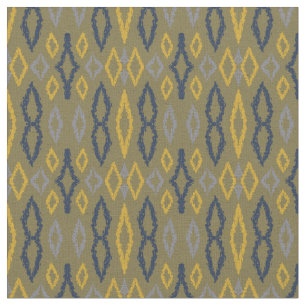 Marokkaans Ikat Green Yellow Pattern Stof