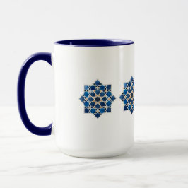 Marokkaans islamitisch geometrisch sterpatroon wat mok