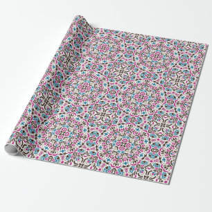 Marokkaans Lattice Geometrisch Mandala Bruiloft Cadeaupapier