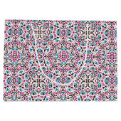 Marokkaans Lattice Geometrisch Mandala Bruiloft Groot Cadeauzakje (Achterkant)