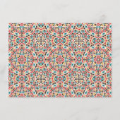 Marokkaans Lattice Geometrisch Mandala Bruiloft Menu (Achterkant)
