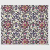 Marokkaans Mandala Tegel verstelbaar patroon Cadeaupapier (Vlak)