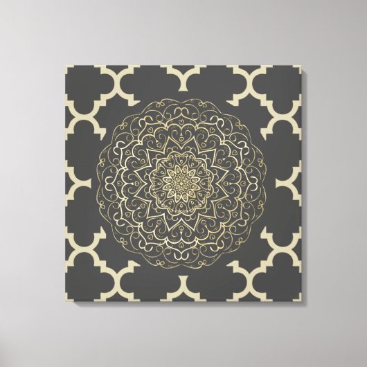 Marokkaans Mandala - Wrapped Canvas (Voorkant)
