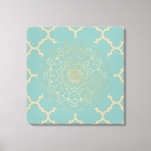 Marokkaans Mandala - Wrapped Canvas