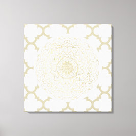 Marokkaans Mandala - Wrapped Canvas Afdruk