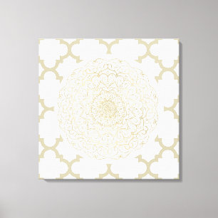 Marokkaans Mandala - Wrapped Canvas Afdruk