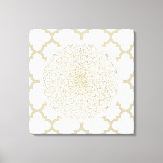 Marokkaans Mandala - Wrapped Canvas Afdruk (Voorkant)