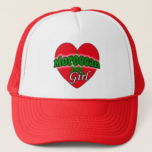 Marokkaans meisje trucker pet (Voorkant)