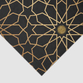 Marokkaans Modern Goud Zwart Mediterraan Decoupage Tissuepapier (Detail)