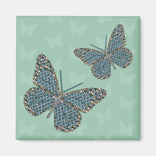 Marokkaans Monarch Magnet (Voorkant)