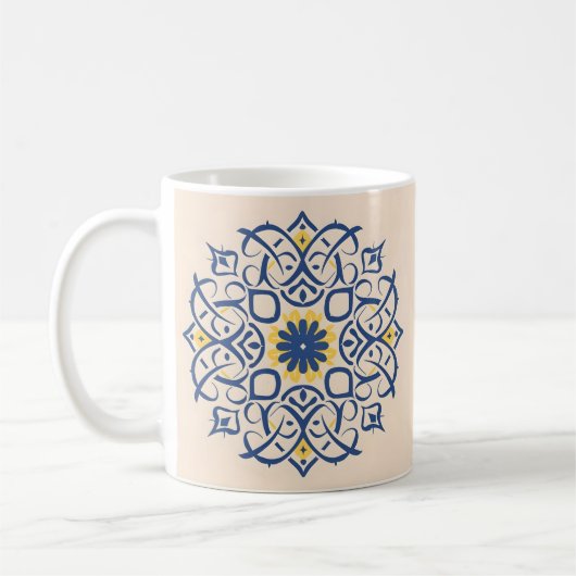 Marokkaans motief. Mandala Koffiemok (Links)