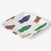 Marokkaans motief papieren bordje (Gebogen)