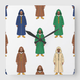 Marokkaans motief vierkante klok