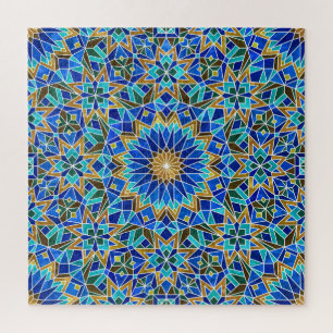 Marokkaans mozaïek: Arabisch naadloos ontwerp Legpuzzel