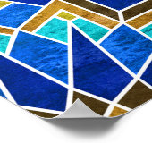 Marokkaans mozaïek: Arabisch naadloos ontwerp Poster (Hoek)