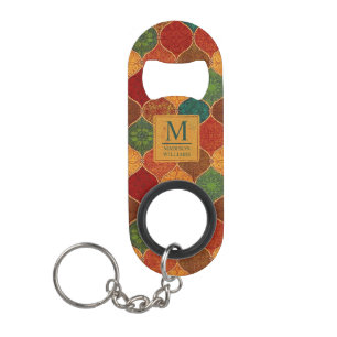 Marokkaans Mozaïek Geometrisch Naadloos Azteeks Pa Mini Flessenopener