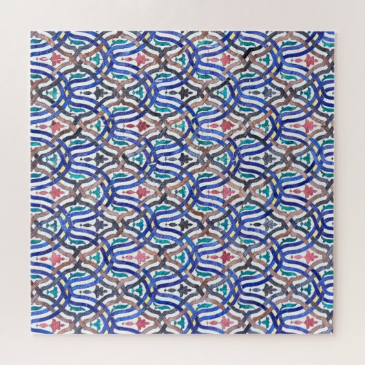 Marokkaans mozaïek: kleurrijk traditioneel ontwerp legpuzzel (Horizontaal)