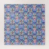 Marokkaans mozaïek: kleurrijk traditioneel ontwerp legpuzzel (Verticaal)