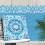 Marokkaans mozaïek Sky Blue en Pearl Tegeltje<br><div class="desc">Marokkaans mozaïek Sky Blue en Pearl</div>