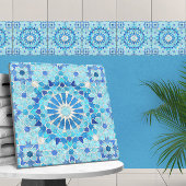 Marokkaans mozaïek Sky Blue en Pearl Tegeltje