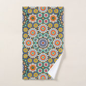 Marokkaans Mozaïek Traditioneel Boho Patroon Bad Handdoek (Handdoek)