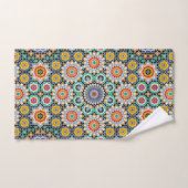 Marokkaans Mozaïek Traditioneel Boho Patroon Bad Handdoek (Handdoek)
