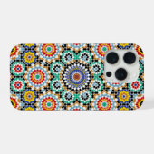 Marokkaans Mozaïek Traditioneel Boho Patroon iPhone Hoesje (Achterkant horizontaal)