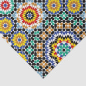 Marokkaans Mozaïek Traditioneel Boho Patroon Tissuepapier (Detail)