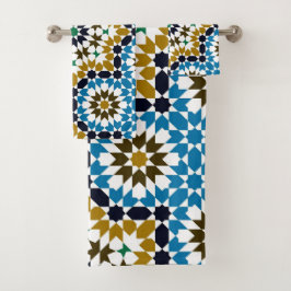 Marokkaans Mozaïek Traditioneel Geometrisch Boho P Bad Handdoek