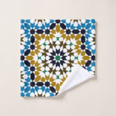Marokkaans Mozaïek Traditioneel Geometrisch Boho P Bad Handdoek (Wasdoekje)