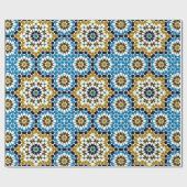 Marokkaans Mozaïek Traditioneel Geometrisch Boho P Cadeaupapier (Vlak)