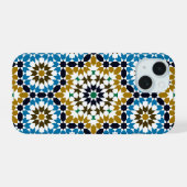 Marokkaans Mozaïek Traditioneel Geometrisch Boho P iPhone 15 Case (Achterkant horizontaal)