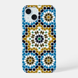 Marokkaans Mozaïek Traditioneel Geometrisch Boho P iPhone 15 Case