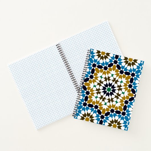 Marokkaans Mozaïek Traditioneel Geometrisch Boho P Notitieboek (Binnen)