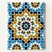 Marokkaans Mozaïek Traditioneel Geometrisch Boho P Notitieboek (Achterkant)
