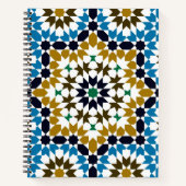 Marokkaans Mozaïek Traditioneel Geometrisch Boho P Notitieboek (Voorkant)