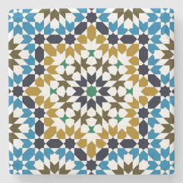Marokkaans Mozaïek Traditioneel Geometrisch Boho P Stenen Onderzetter