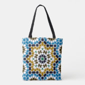 Marokkaans Mozaïek Traditioneel Geometrisch Boho P Tote Bag (Achterkant)