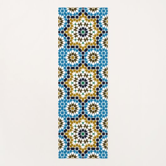 Marokkaans Mozaïek Traditioneel Geometrisch Boho P Yogamat (Voorkant)