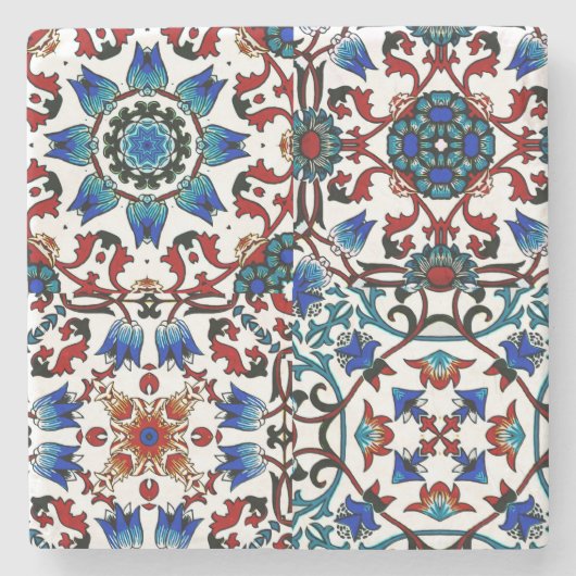 Marokkaans, mozaïek, Turks, Stenen Onderzetter (Voorkant)