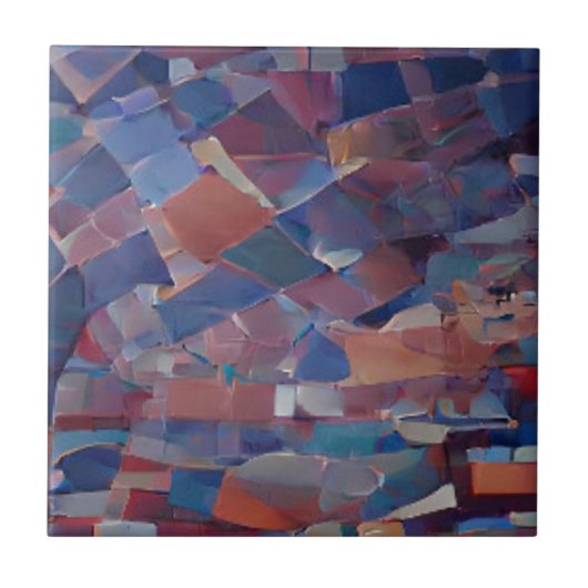 Marokkaans mozaïekblauw, blauwgroen meerkleurig de tegeltje (Voorkant)