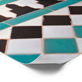 Marokkaans mozaïekpatroon poster (Hoek)