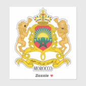 Marokkaans nationaal wapenschild sticker (Vel)