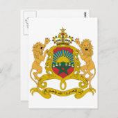 Marokkaans officieel symbool voor wapenheraldry briefkaart (Voorkant / Achterkant)
