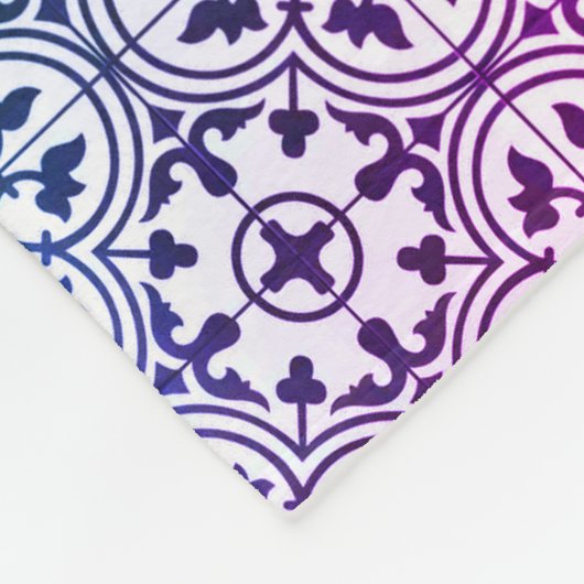 Marokkaans ontwerp Arabisch Fleece Deken (Hoek)