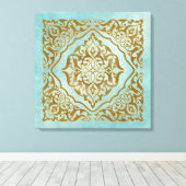 Marokkaans ontwerp - Canvas Print (Insitu (Houten vloer))