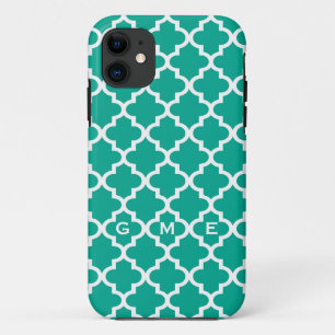 Marokkaans ontwerp voor groene teelten 3 monogram Case-Mate iPhone case