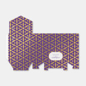 Marokkaans Paars & Goud Feest  Bedankdoosjes (Uitgevouwen)